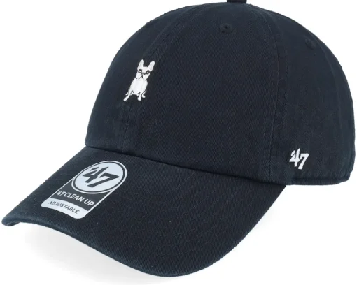 Dog Base Runner Icon 47 Clean Up Black Dad Cap - 47 Brand