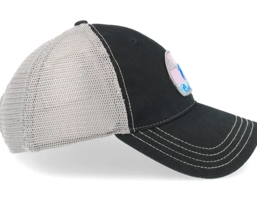 Dolphin On Waves Patch Grey/Black Dad Cap Trucker - Abducted