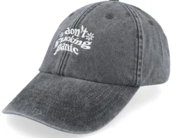 Don’t Fucking Panic Washed Black Dad Cap - Iconic