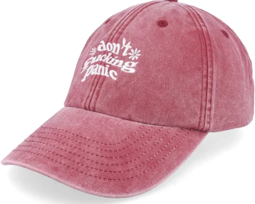 Don’t Fucking Panic Washed Black Dad Cap - Iconic