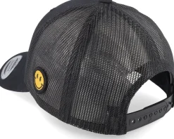 Donut Smiley Face Retro Black Trucker - Iconic