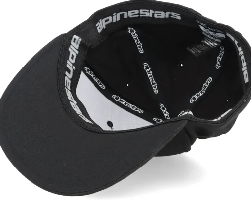 Double Check Flatbill Hat Black/White Fitted - Alpinestars