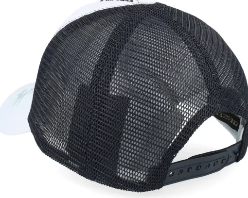 Double Dragon Twill Front Mesh White/Black Trucker - Ed Hardy