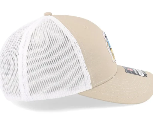 Doughnut In Coffe Cup Patch Khaki/White Trucker - Iconic