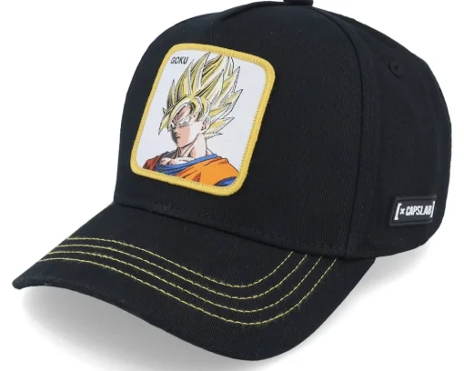 Dragon Ball Goku Super Saiyan Black/Black/Yellow Adjustable - Capslab