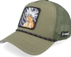Dragon Ball Ultra Dark Green A-Frame Trucker - Capslab