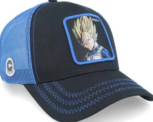 Dragon Ball Vegeta Blue/Black A-Frame Trucker - Capslab