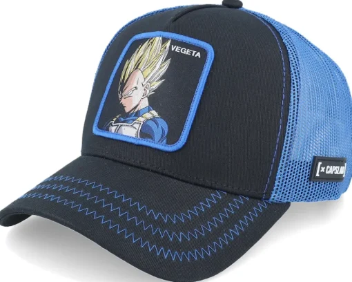 Dragon Ball Vegeta Blue/Black A-Frame Trucker - Capslab
