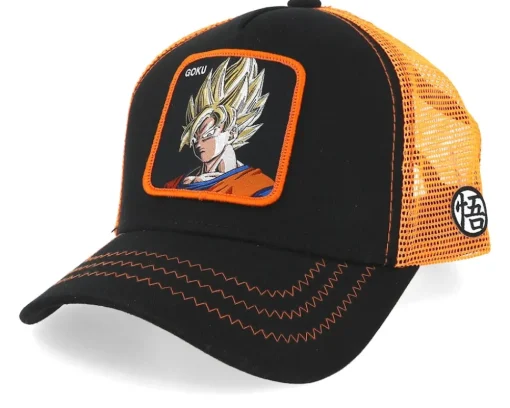 Dragon Ball Z Goku 4 Black Trucker - Capslab