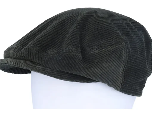 Driver Cap Corduroy Dark Green Flatcap - Lierys