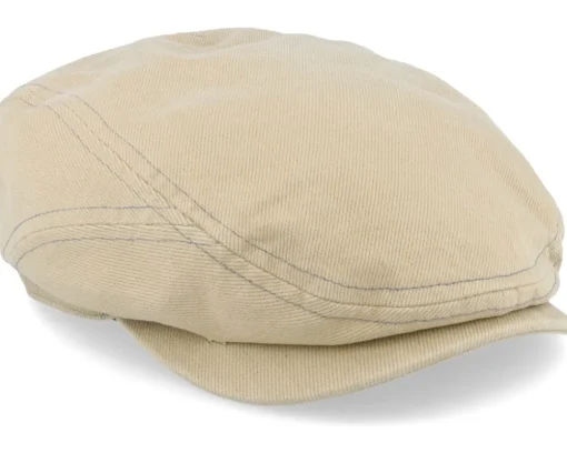 Driver Cap Cotton Sustainable Beige Flat Cap - Stetson