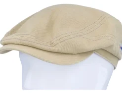 Driver Cap Cotton Sustainable Beige Flat Cap - Stetson