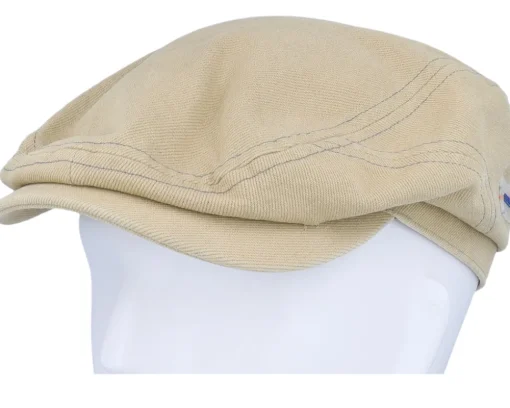 Driver Cap Cotton Sustainable Beige Flat Cap - Stetson