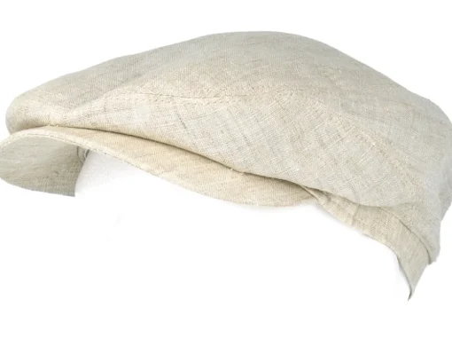 Driver Cap Linen Beige Flat Cap - Stetson