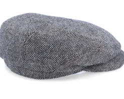 Driver Cap Wool Herringbone Fishgrat Brown Flat Cap - Stetson