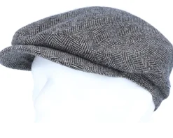Driver Cap Wool Herringbone Fishgrat Brown Flat Cap - Stetson