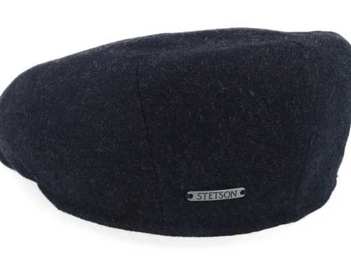 Driver Virgin Wool/Cashmere Anthracit Flat Cap - Stetson
