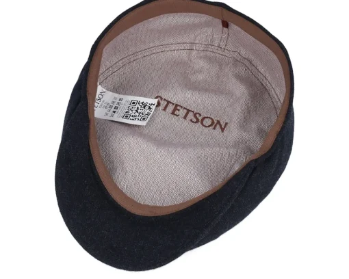 Driver Virgin Wool/Cashmere Anthracit Flat Cap - Stetson