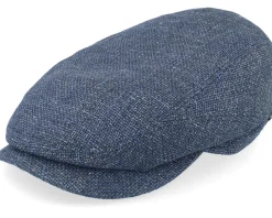 Driver Virgin Wool/Linen Blue Flat Cap - Stetson
