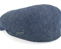 Driver Virgin Wool/Linen Blue Flat Cap - Stetson