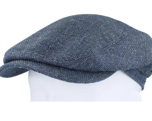 Driver Virgin Wool/Linen Blue Flat Cap - Stetson