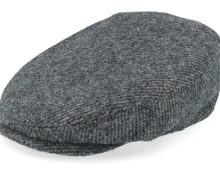 Driver Wool Anthra Shades Diagonal Flat Cap - Stetson