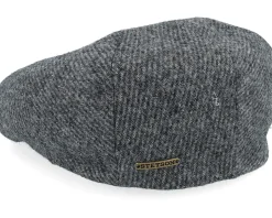 Driver Wool Anthra Shades Diagonal Flat Cap - Stetson
