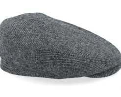 Driver Wool Anthra Shades Diagonal Flat Cap - Stetson