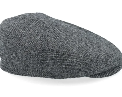 Driver Wool Anthra Shades Diagonal Flat Cap - Stetson