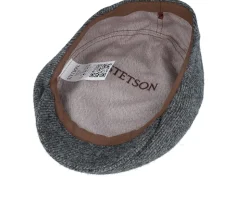 Driver Wool Anthra Shades Diagonal Flat Cap - Stetson