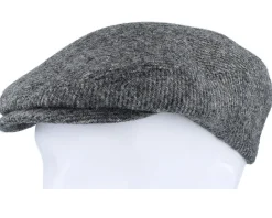 Driver Wool Anthra Shades Diagonal Flat Cap - Stetson