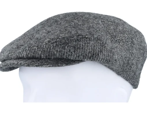 Driver Wool Anthra Shades Diagonal Flat Cap - Stetson