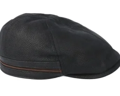 Duck Cap Cowhide Black Flat Cap - Stetson