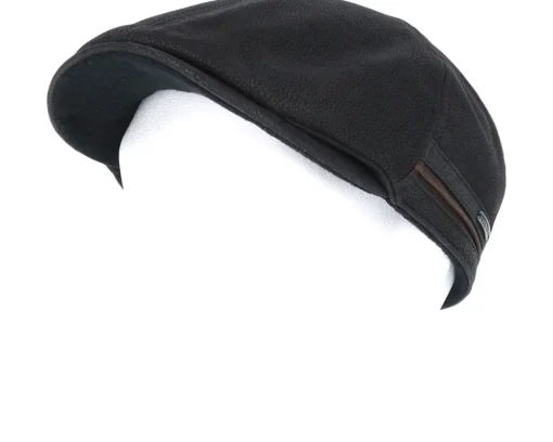 Duck Cap Cowhide Black Flat Cap - Stetson