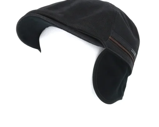 Duck Cap Cowhide Black Flat Cap - Stetson