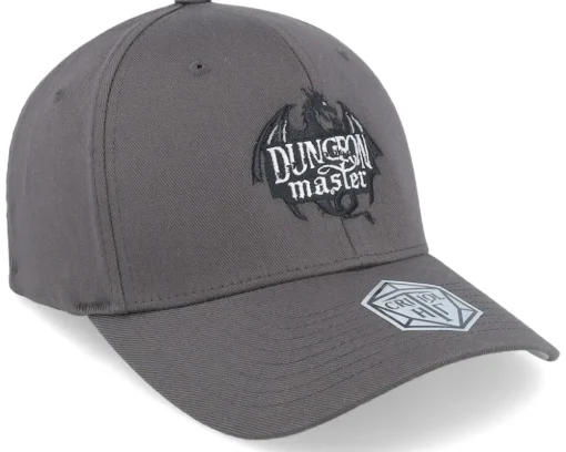 Dungeon Master Dragon Silhouette Dark Grey Flexfit - Critiql Hit