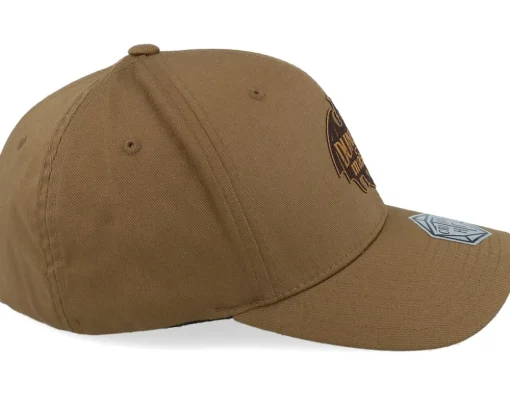 Dungeon Master Dragon Silhouette Wooly Combed Coyote Brown Flexfit - Critiql Hit