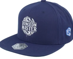 Dungeon Master Logo Dragon Classic Navy Snapback - Critiql Hit