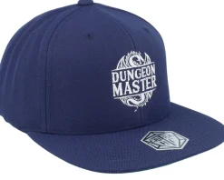 Dungeon Master Logo Dragon Classic Navy Snapback - Critiql Hit