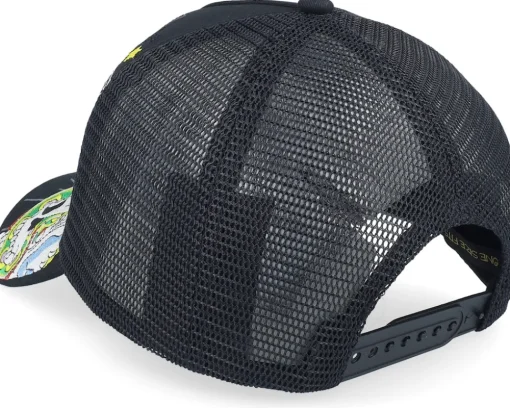 Eagle & Snake Battle Twill Mesh Black A-Frame Trucker - Ed Hardy