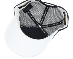 Eagle & Snake Battle Twill Mesh White A-Frame Trucker - Ed Hardy