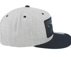 Eagle Big Patch Heather Grey/Black Snapback - Calza Pennello