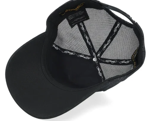 Eagle Crystal Rock Black/Black A-Frame Trucker - Ed Hardy