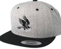 Eagle Heather Grey/Black Snapback - Eagle