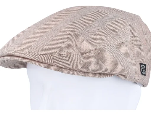 Edward Linen Brown Flat Cap - CTH Ericson