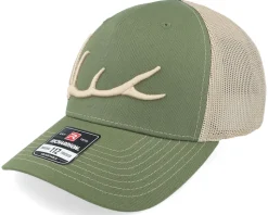 Elk Antler 3d 112fp Split Olive/Tan Trucker - Hunter