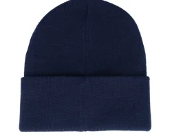 Elmer Chain Stitch Beanie Black Iris/Golden Yellow Cuff - Herschel