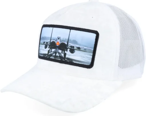 Epa Jet Fighter Velvet White A-Frame Trucker - Calza Pennello