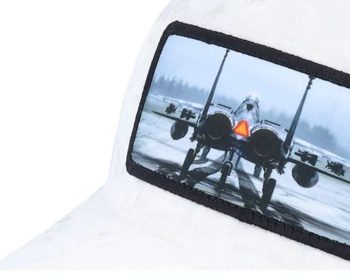 Epa Jet Fighter Velvet White A-Frame Trucker - Calza Pennello