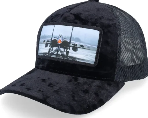 Epa Jet Fighter Velvet White A-Frame Trucker - Calza Pennello